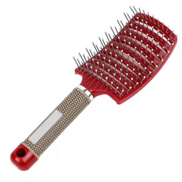 Brosse cheveux démêlante incurvée innovante anti-noeuds